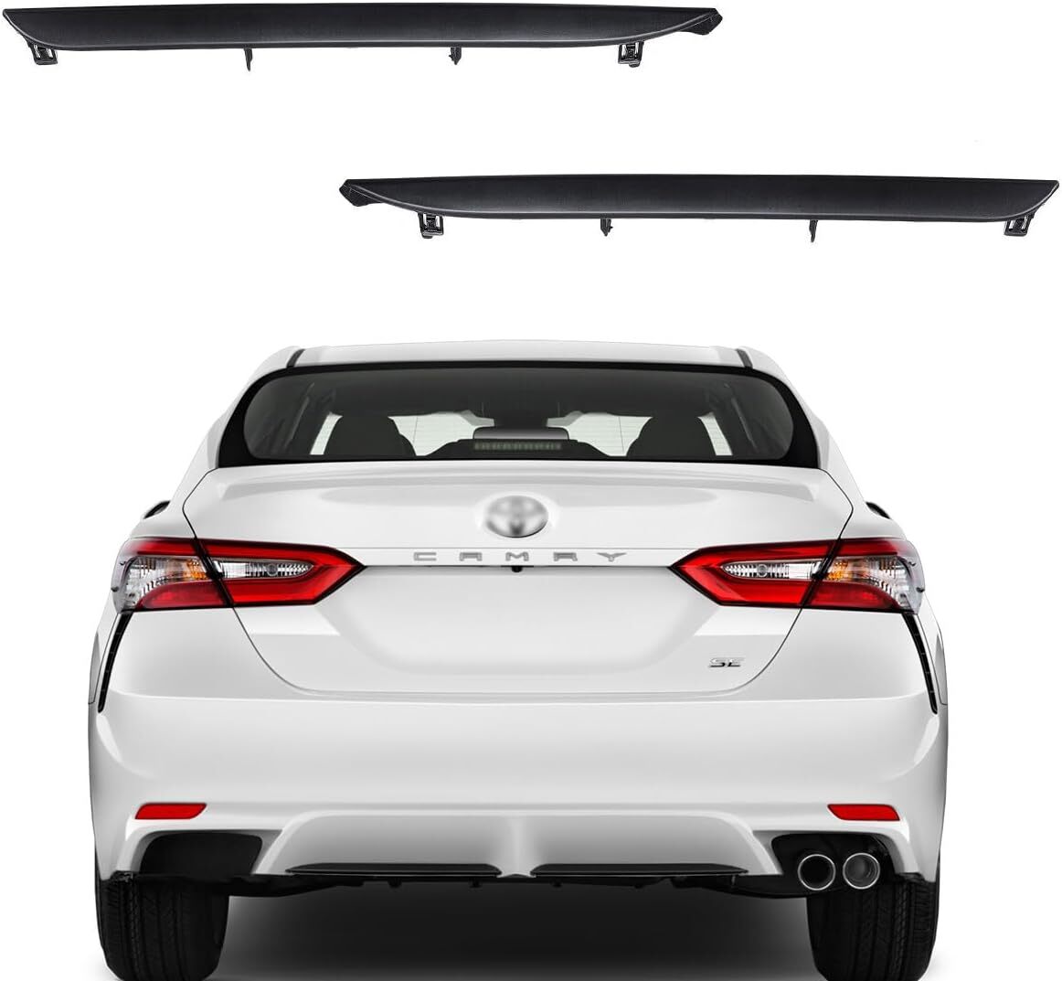 Rear Right and Left Bumper Trim Compatible with 2018 2019 2020 To yo ta Camry SE