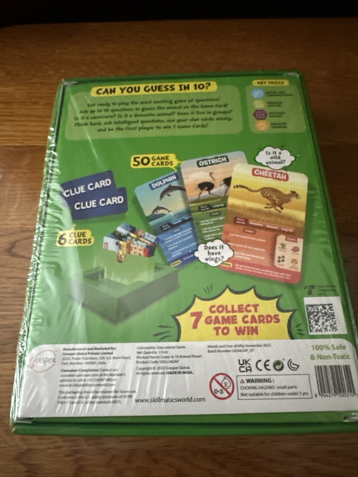 Skillmatics Guess in 10 Animal Planet Card Game