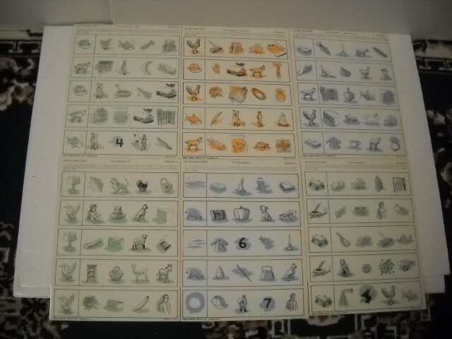 Vintage Ideal Magic Cards Initial & Final Consonants 20 Laminated 2-Sided Cards