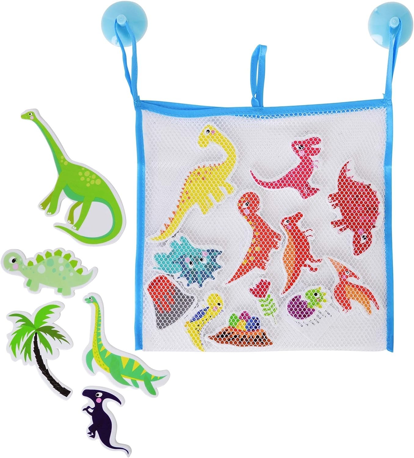 Bath Time Dinosaurs Foam Dino Play Pieces With Storage Bag