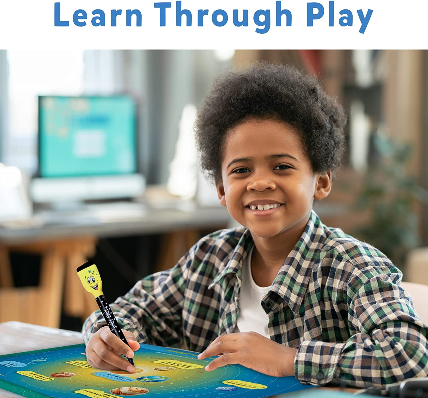 Skillmatics Educational Game Explorers Reusable Mats with 2 Dry Erase Markers +5