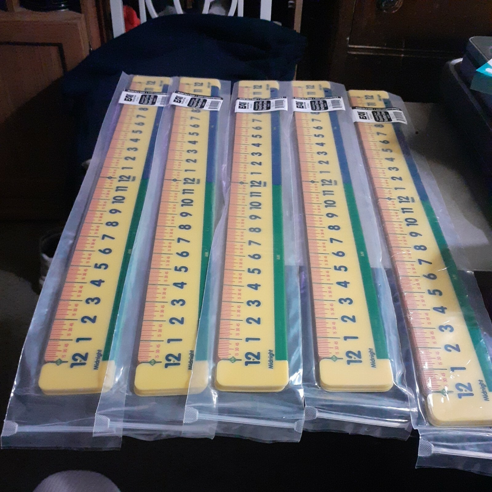 Geared for Time Elapsed Time Number Line Qty: 5 Sets Fo 5