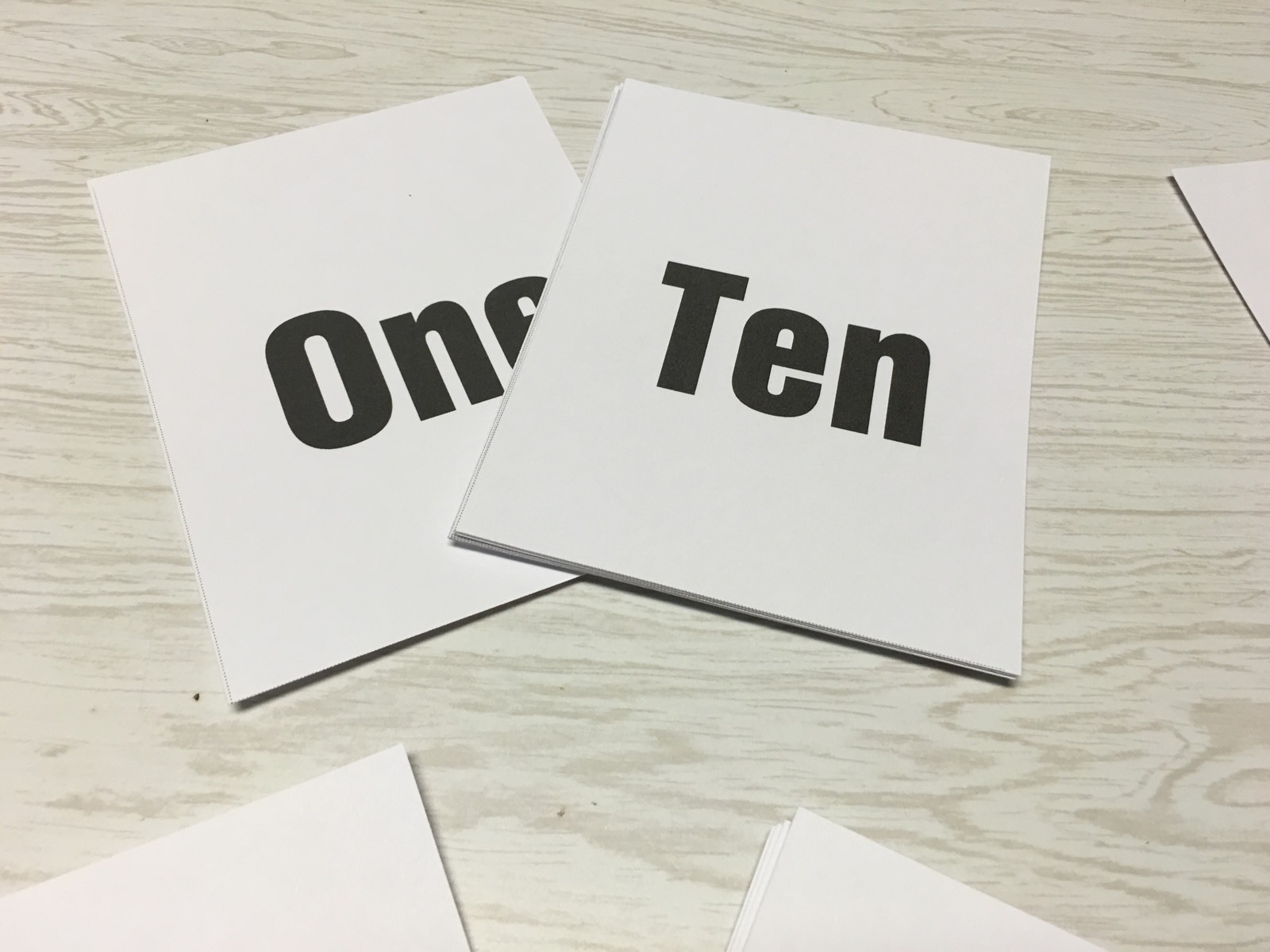 Ladybug Numbers 4 ways – Math -Laminated Cards Set Counting. 1-10