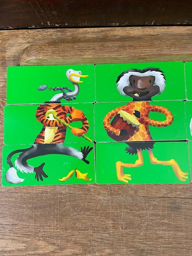 Put Your Left Paw In Jungle Hokey Pokey Magnetic Puzzles Animal Mix and Match