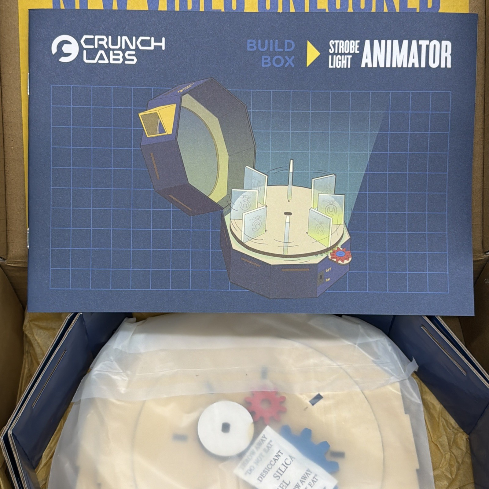 Crunch Labs Strobe Light Animator Build Box by Mark Rober STEM Kit New Open Box