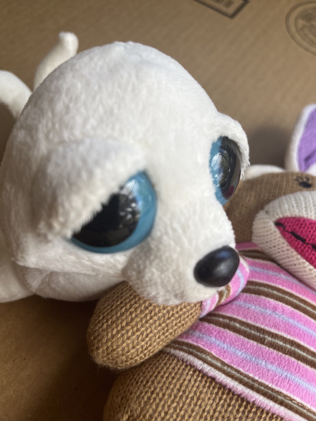 Dreamy Eyed White Seal 7″ Rat 10″ Sock Monkey 12″ Plush Soft Toy Stuffed Animal