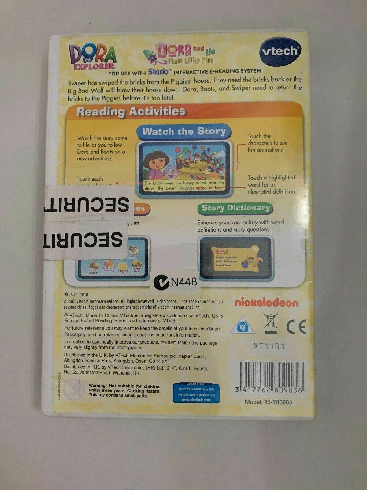 VTech Storio Dora the Explorer Software Learning Game – Dora & the 3 Little Pigs