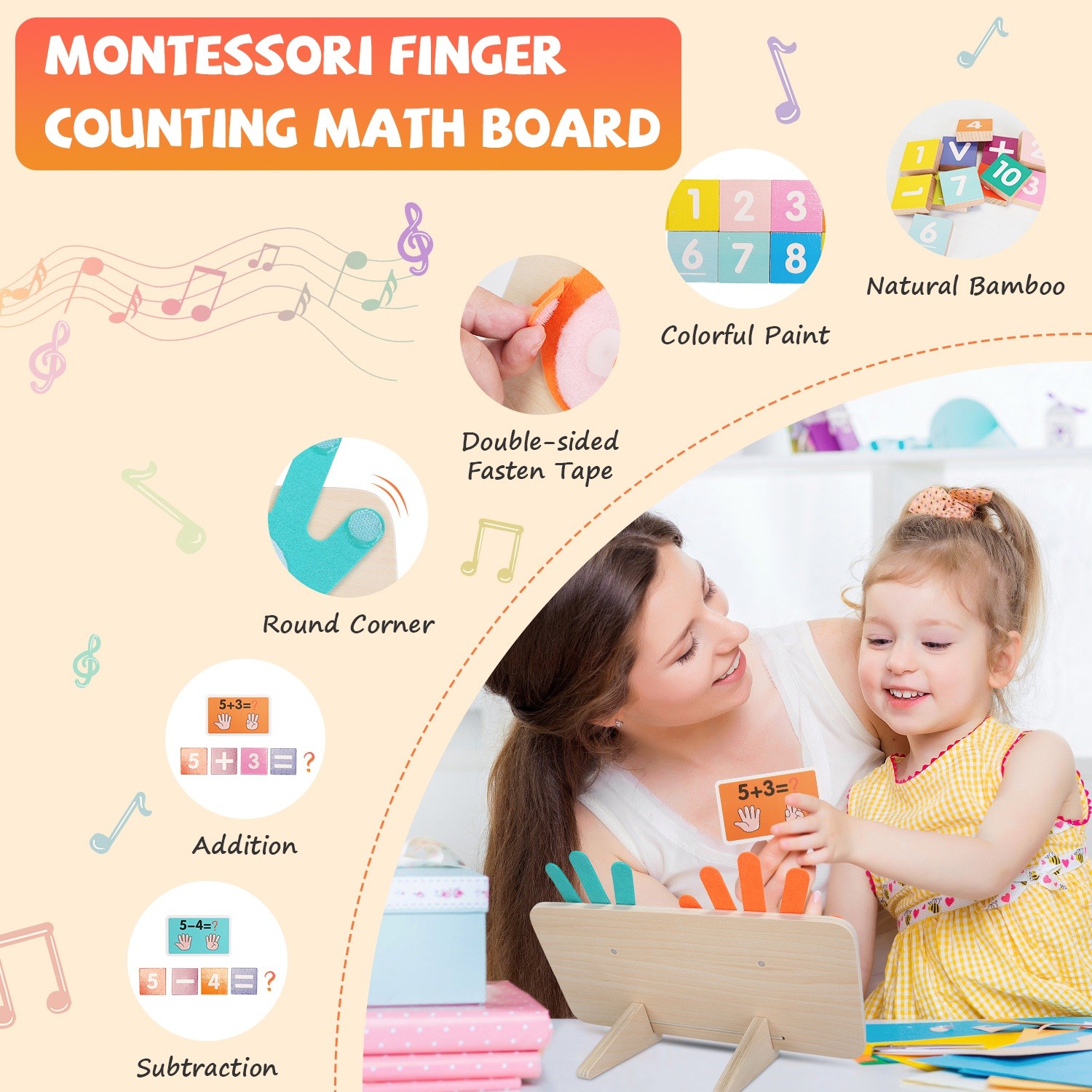 Talking Flash Cards Math Manipulative Toddler Educational Toys for 3+ Years Old