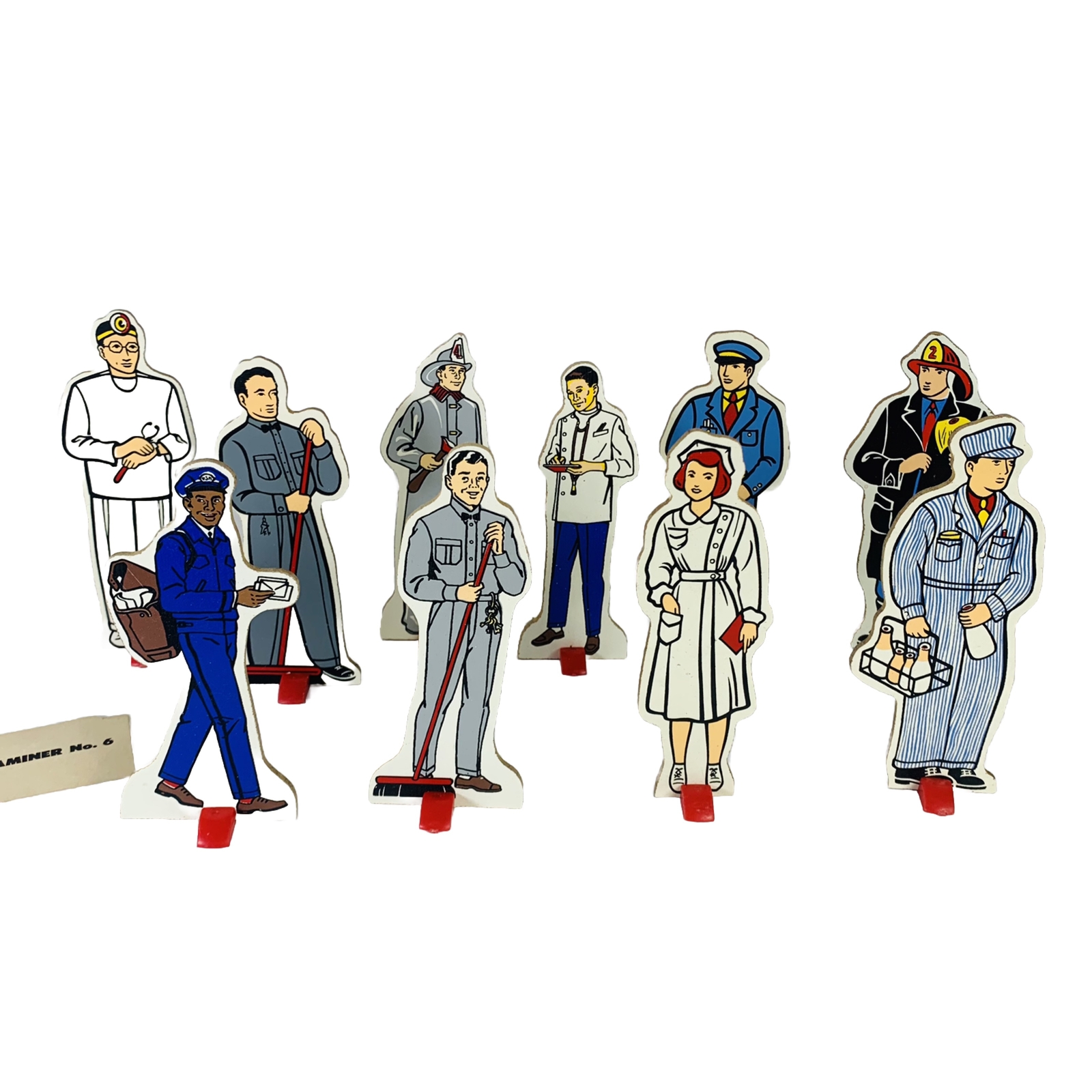 VTG Judy Story Set Of 10 Community Workers Stands Educational Collectibles 60s