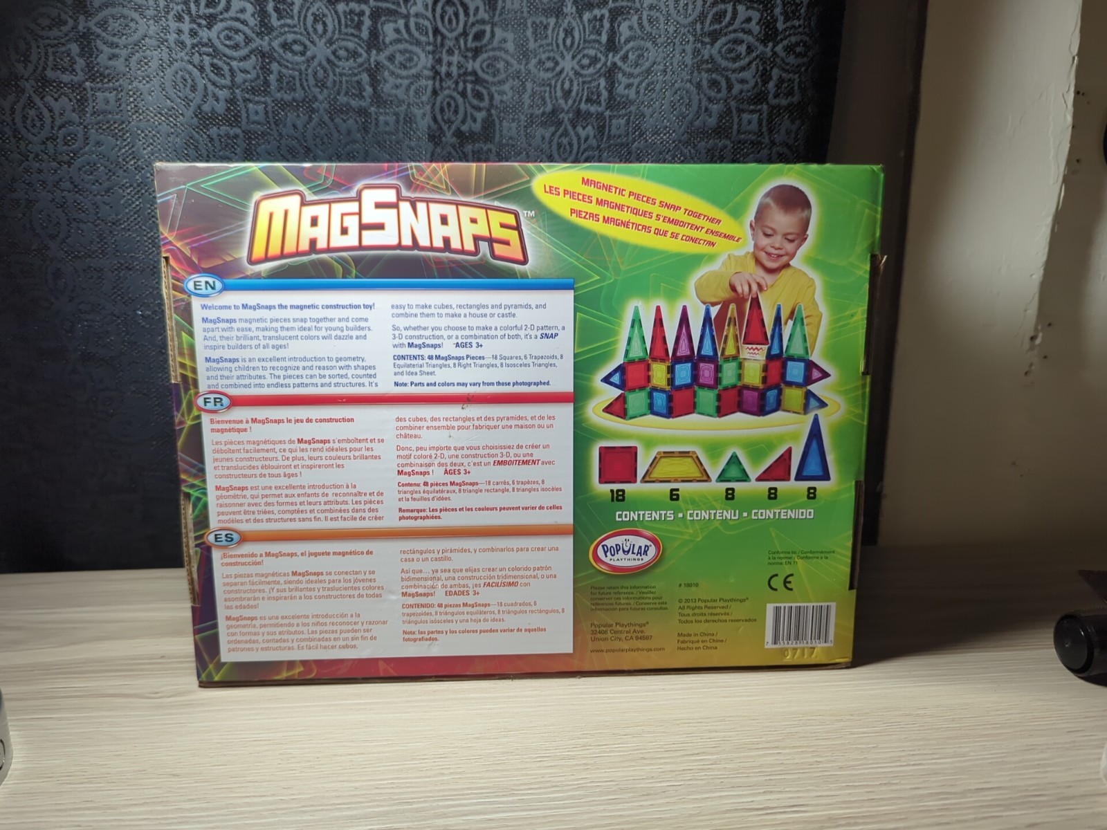Popular Playthings MagSnaps 48 Piece Set – Ages 3+ | 1+ players