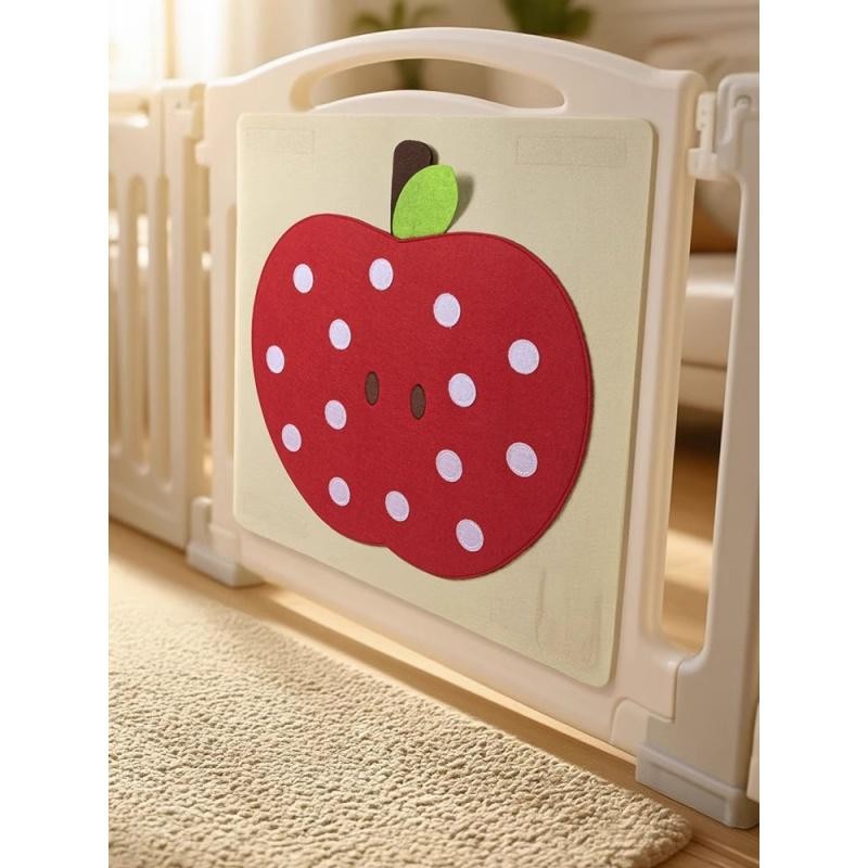 1 Set Baby Felt Board Play Food Toys Wall Sticker Fruits Pretend Play Games