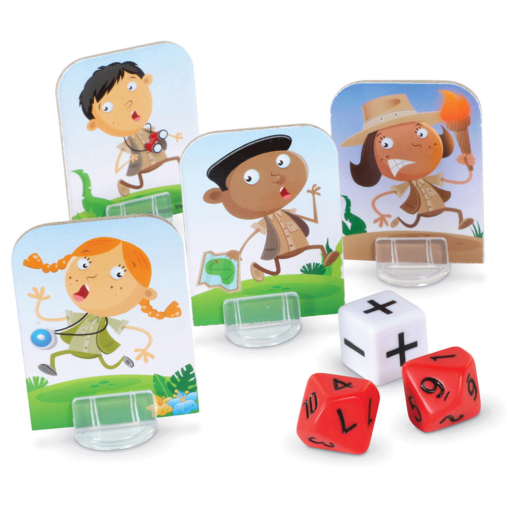 Learning Resources Math Island Addition & Subtraction Game Ages 6+ 2-4 Players