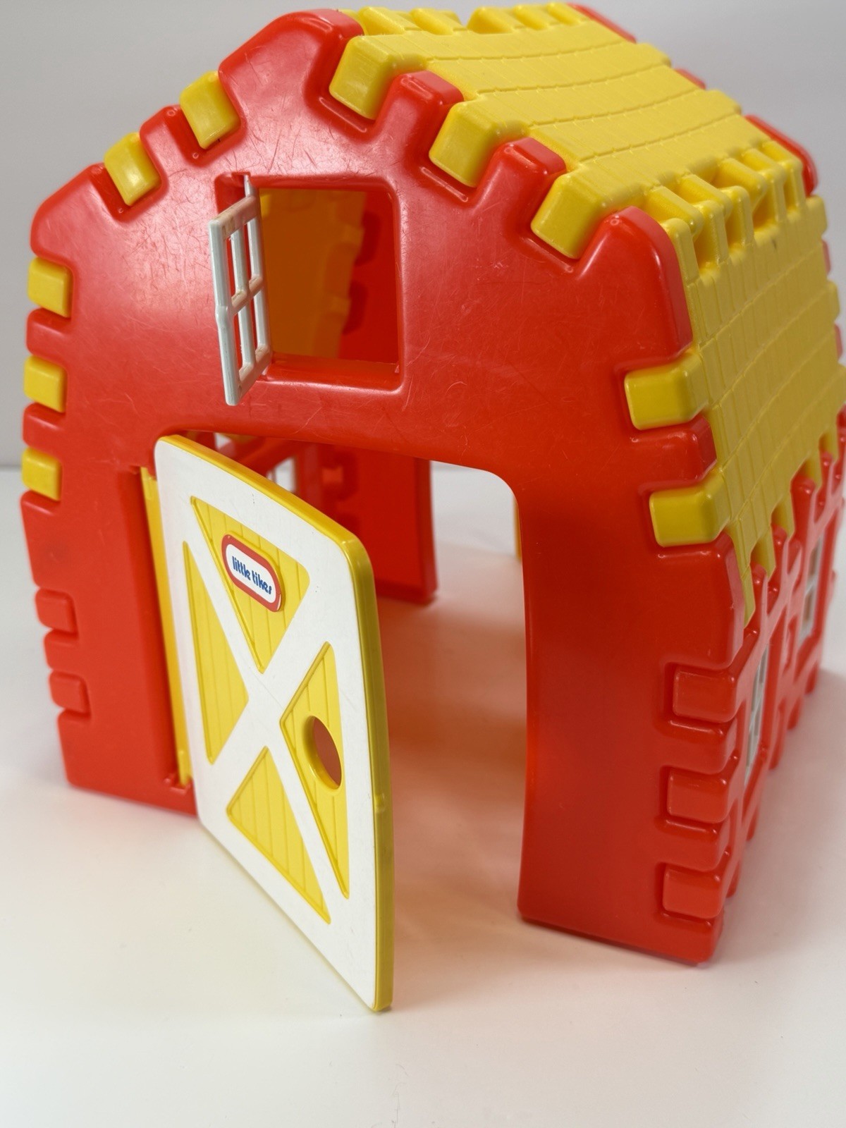 Vintage 1980s Little Tikes Wee Waffles Barn Farm Playhouse Folding Building