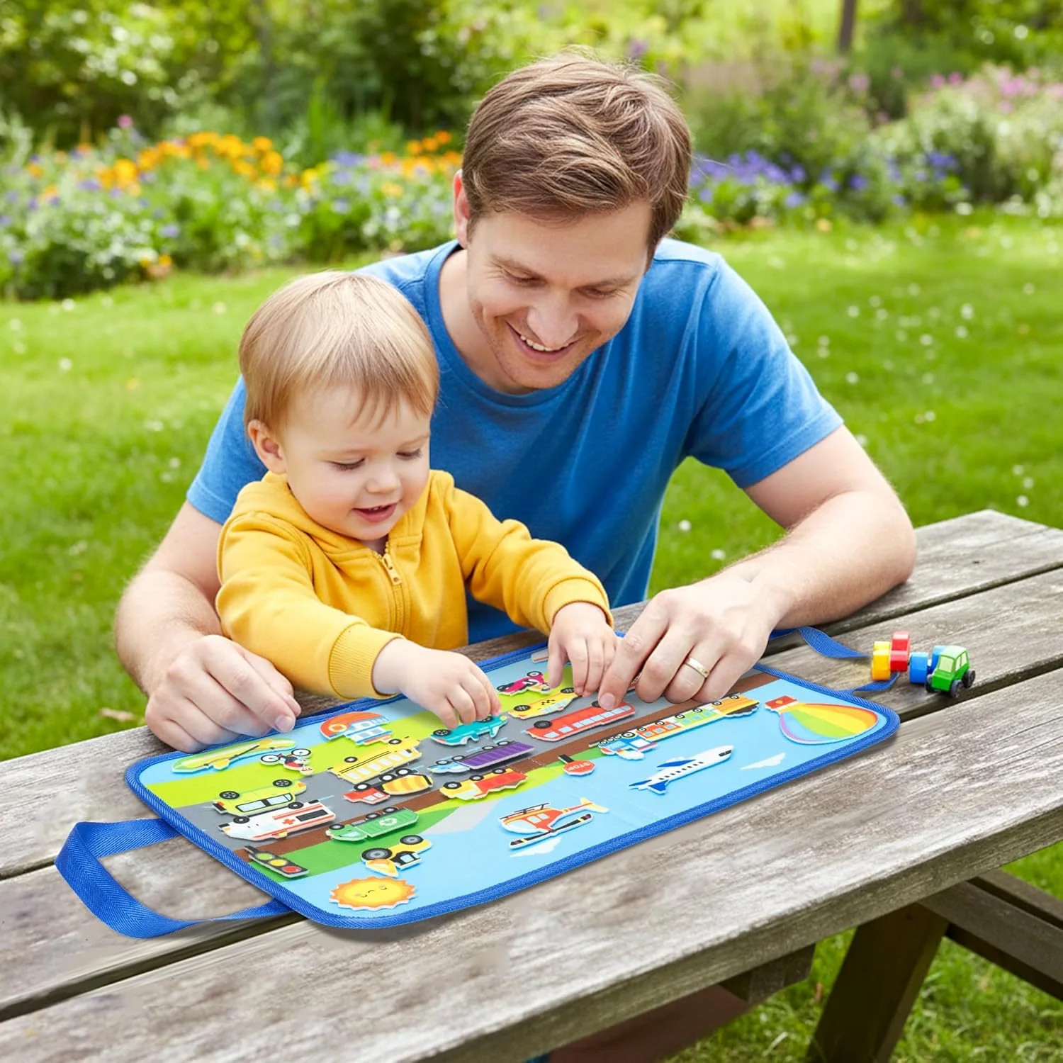 WATINC Travel Felt Board Story Set – 25PCS Portable Felt Board Educational Birth