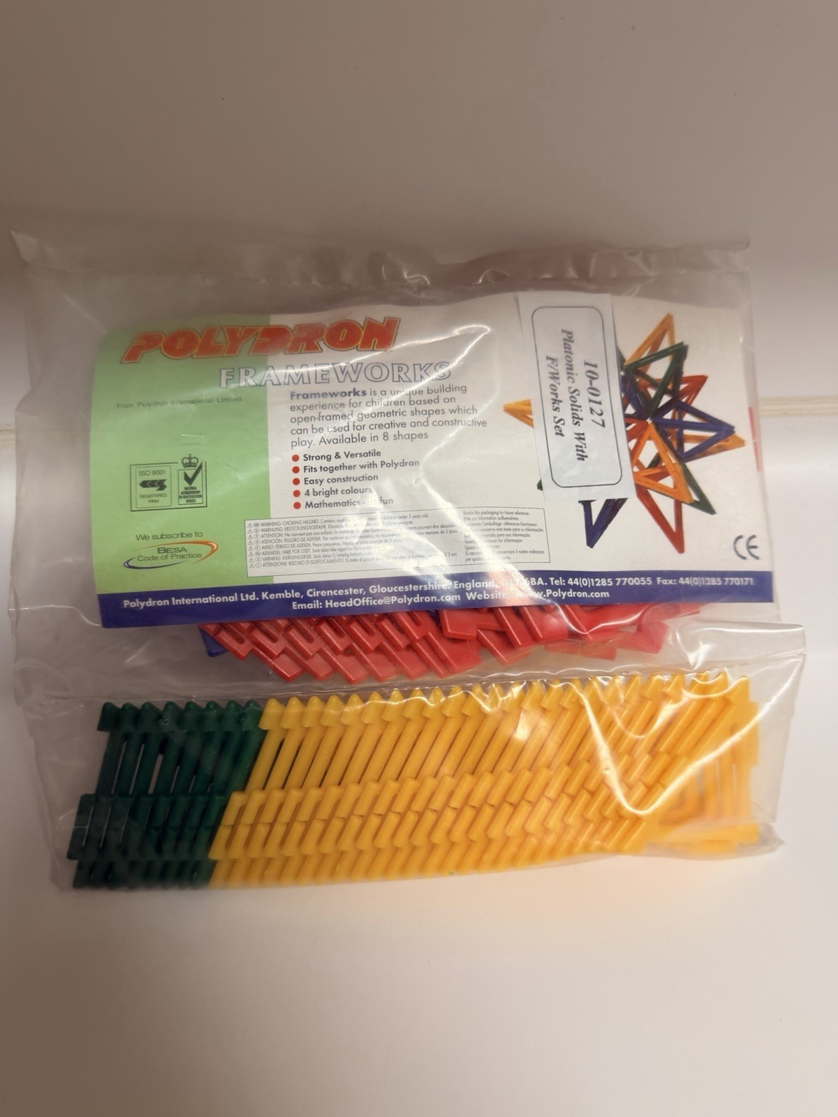 Polydron Frameworks New Set 10-0127 50 Pieces NEW In SEALED PACKAGE