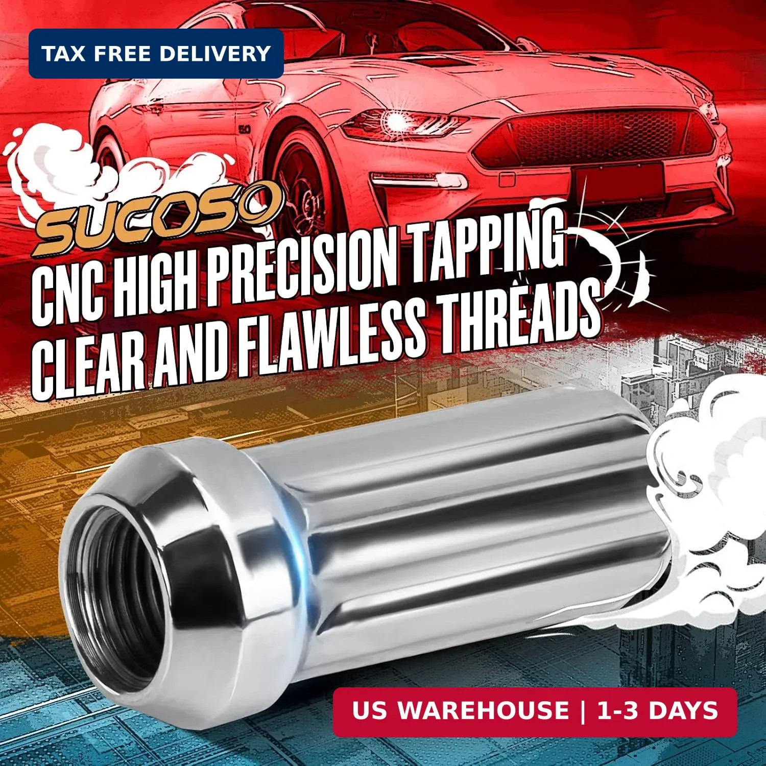 14×1.5 Lug Nuts Replacement for Chevy Silverado Tahoe Suburban Ford F-150 GMC Si