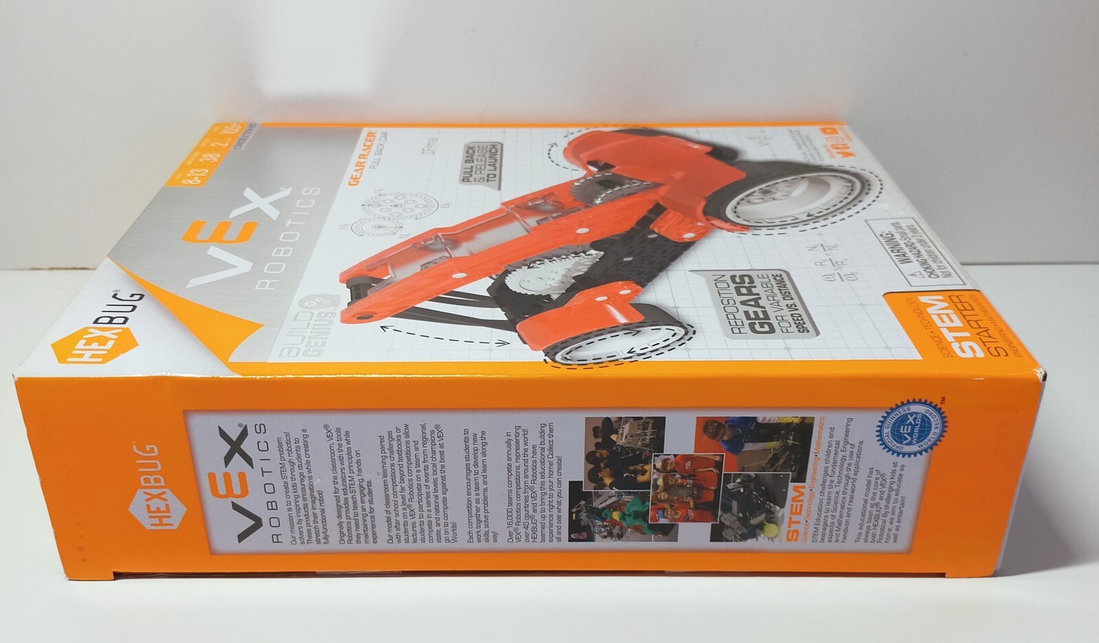 Hexbug Vex Robotics Gear Racers Pull Back Car Construction Set Ages 8+ STEM