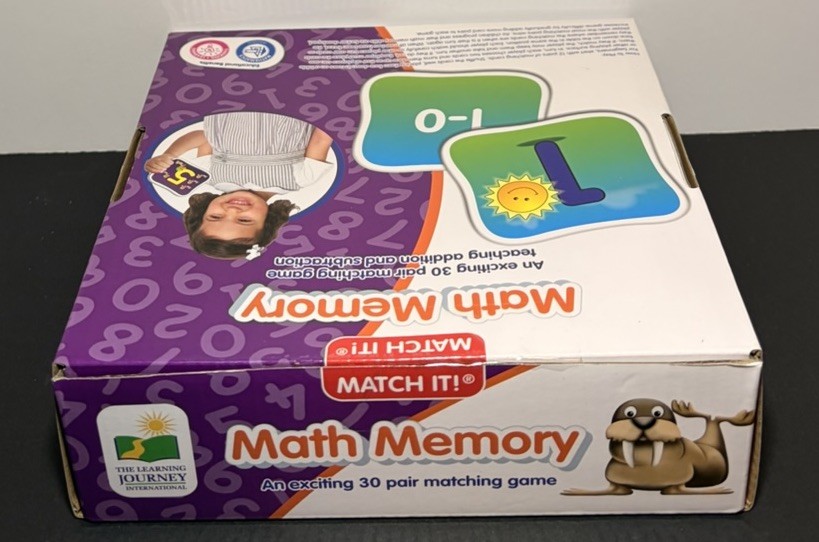 The Learning Journey Match It! – Math Memory – Ages 3-6 | 1+ players NEW