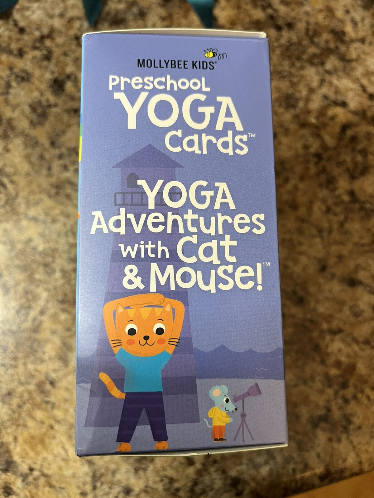 Mollybee Kids Preschool Yoga Cards Yoga Adventures with Cat and Mouse