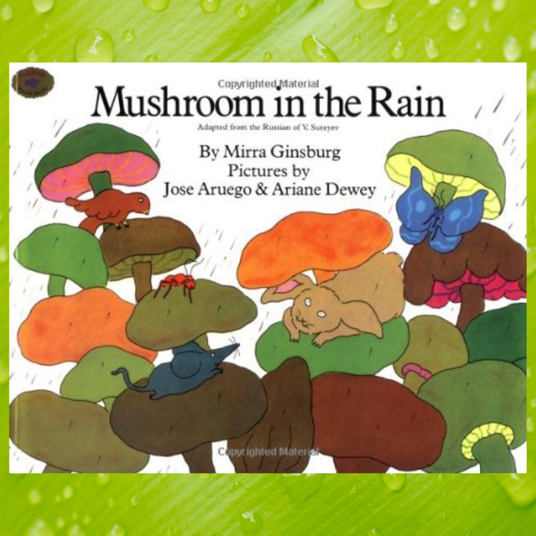 Mushroom in the Rain Felt Pieces for Felt/Flannel Board Play