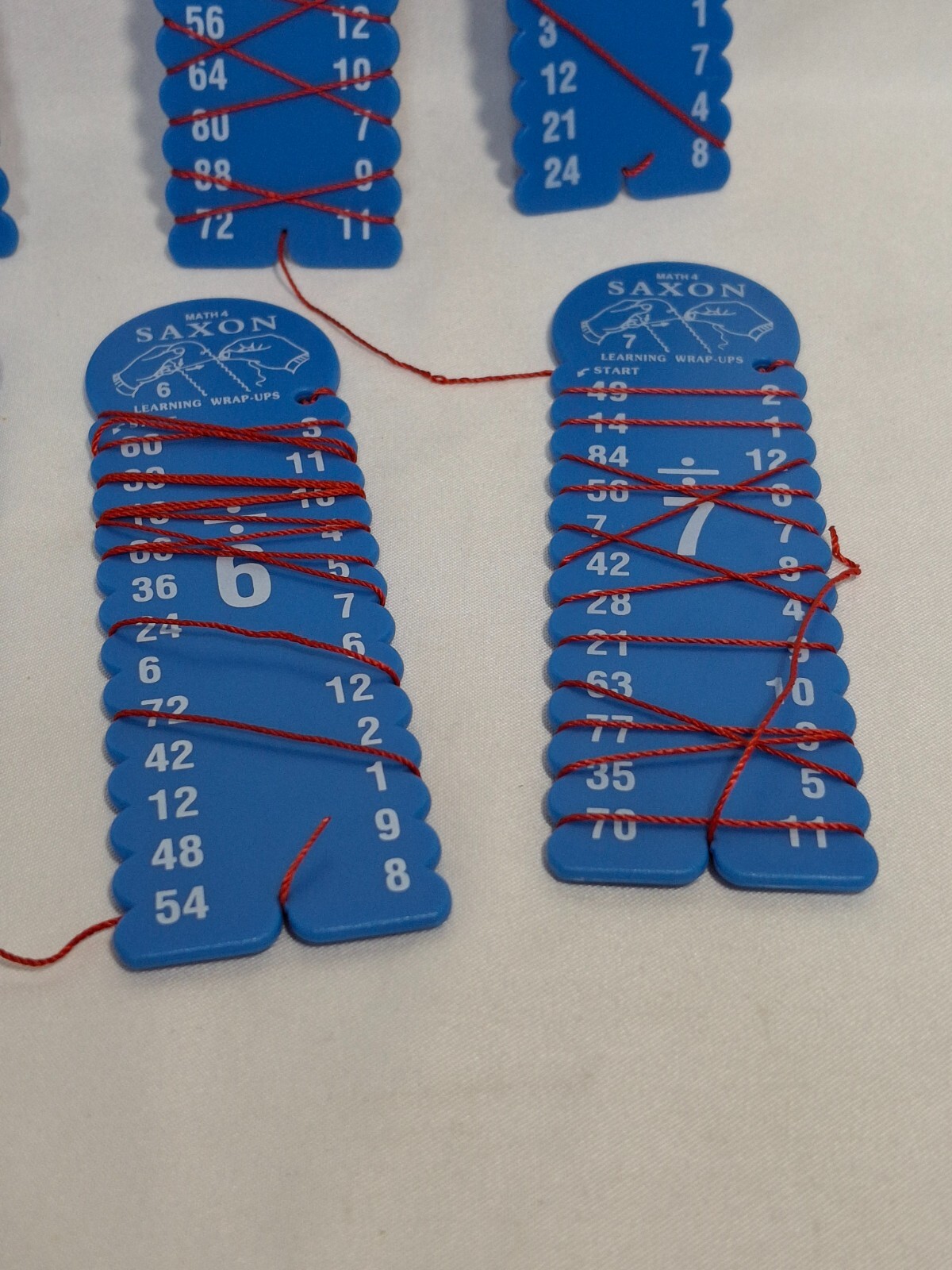 Saxon Math 4 Division Learning Wrap-Ups Keys, Blue, School Home, YOU CHOOSE