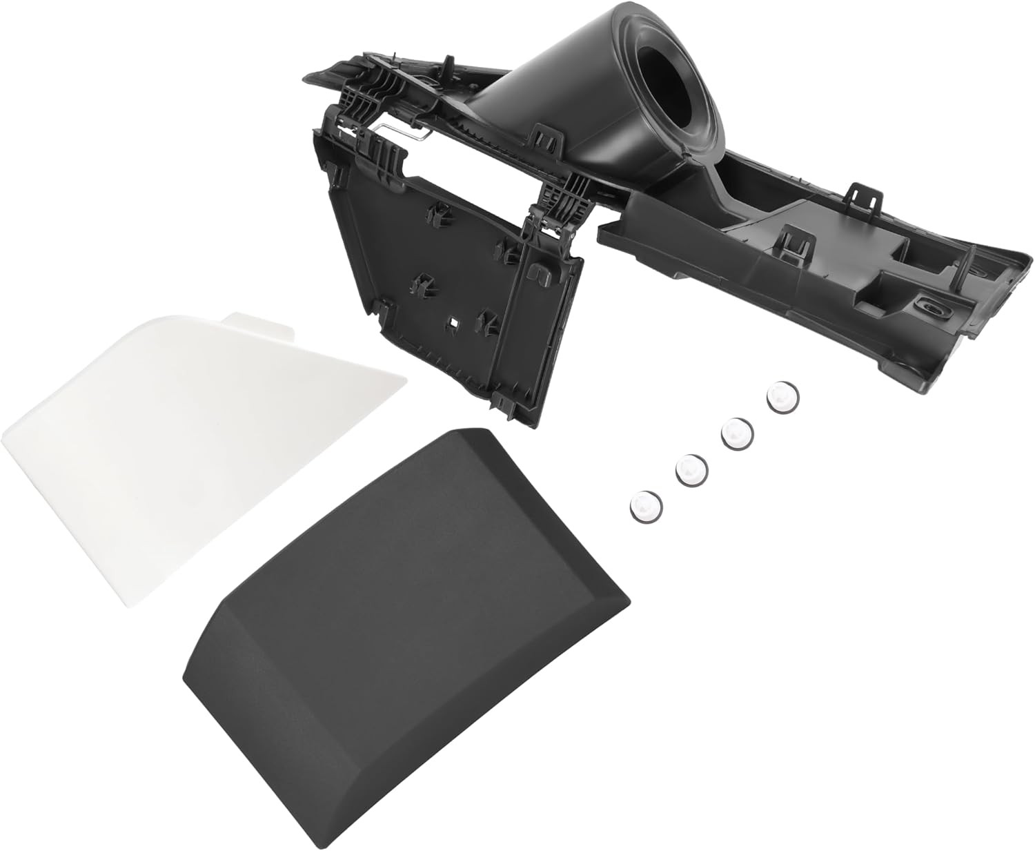 KUAFU Fuel Filler Door Housing Pocket Hinge w/White Cover Compatible with 2015-2