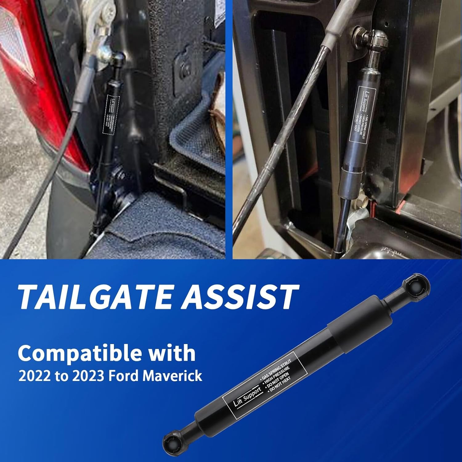 Tailgate Damper for 2022-2025 Ford Maverick – Heavy Duty Lift Assist Kit, Gas