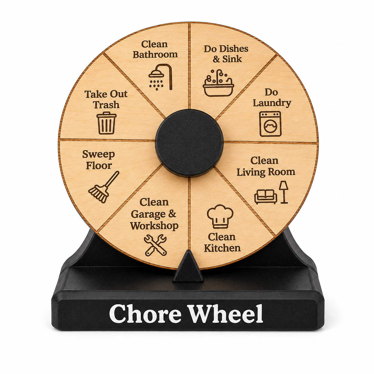 Chore Wheel with Stand, Family Chore Chart for Kids, Spinner Wheel, Spin Wheel