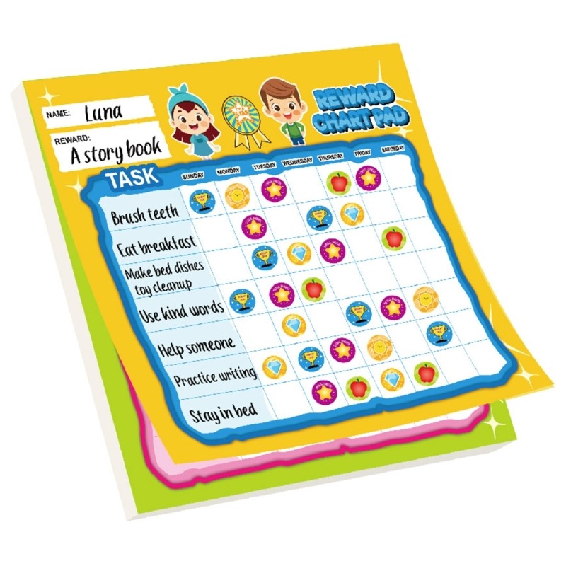 Reward Chart For Kids Behavior Tracking On Fridge Or Whiteboard 30x25cm