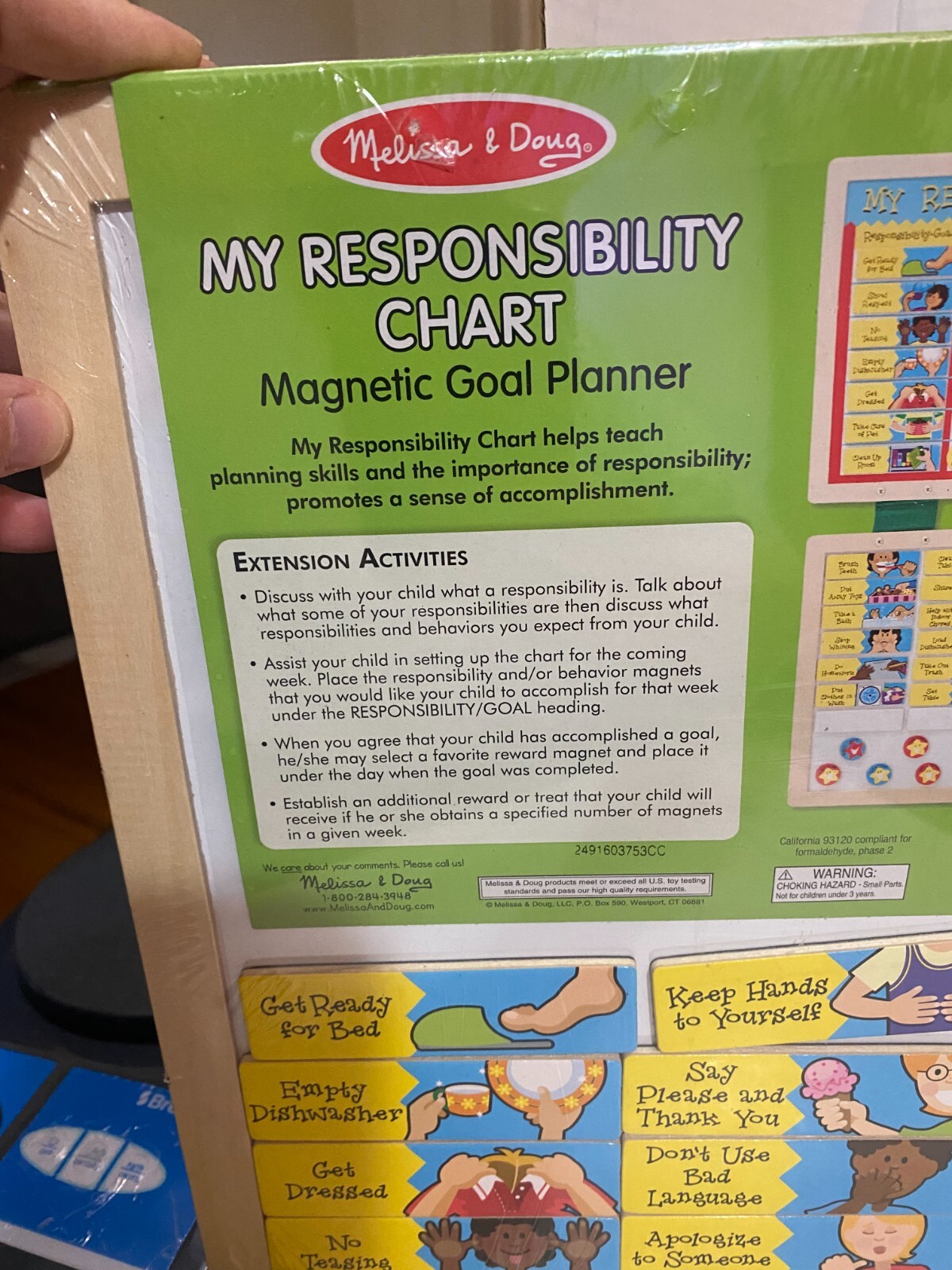 MELISSA & DOUG MY RESPONSIBILITY CHART WEEKLY GOALS & RESPONSIBILITY FOR KIDS