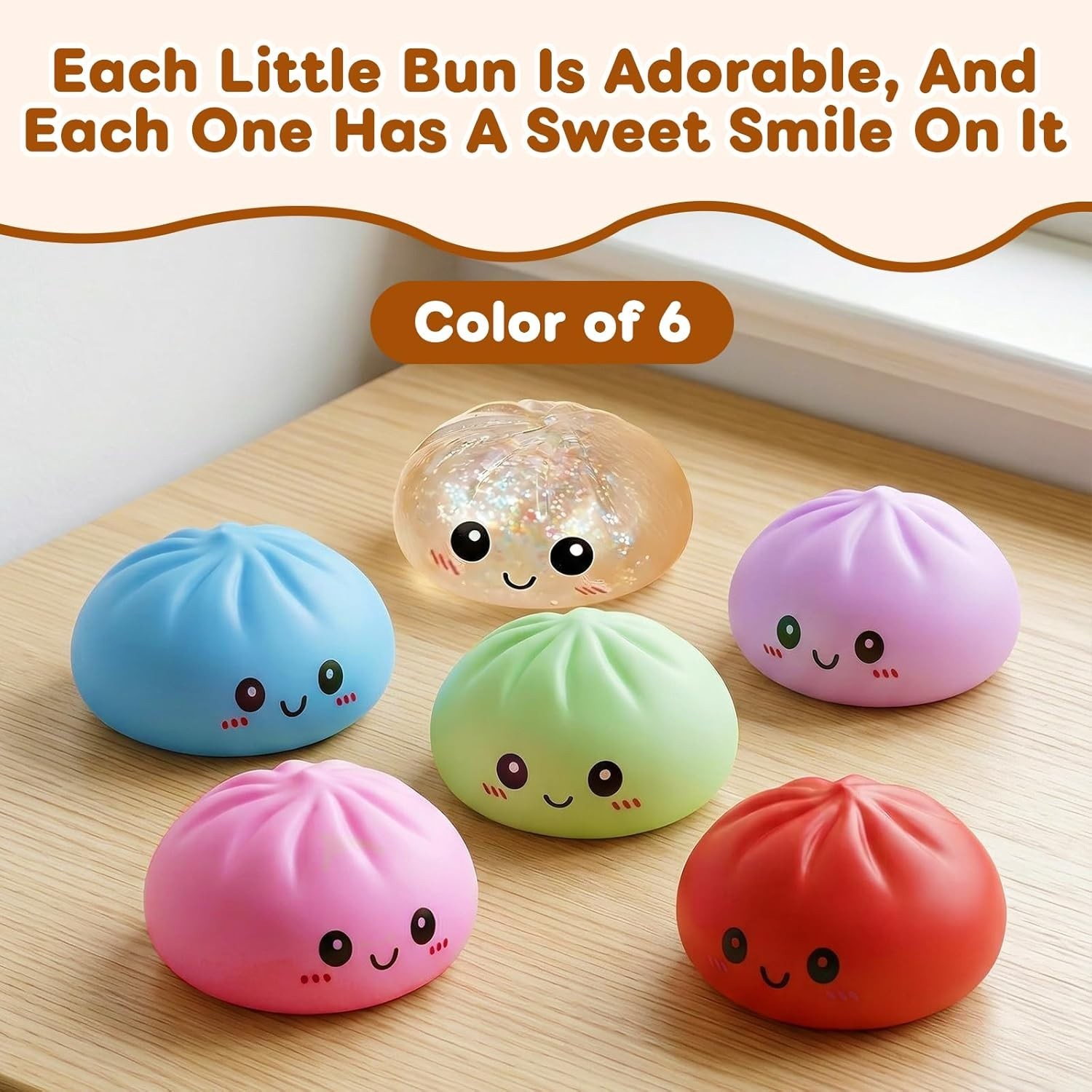 Dumpling Squishy Mystery Blind Pack – Soft Bun Stress Toy Random Surprise