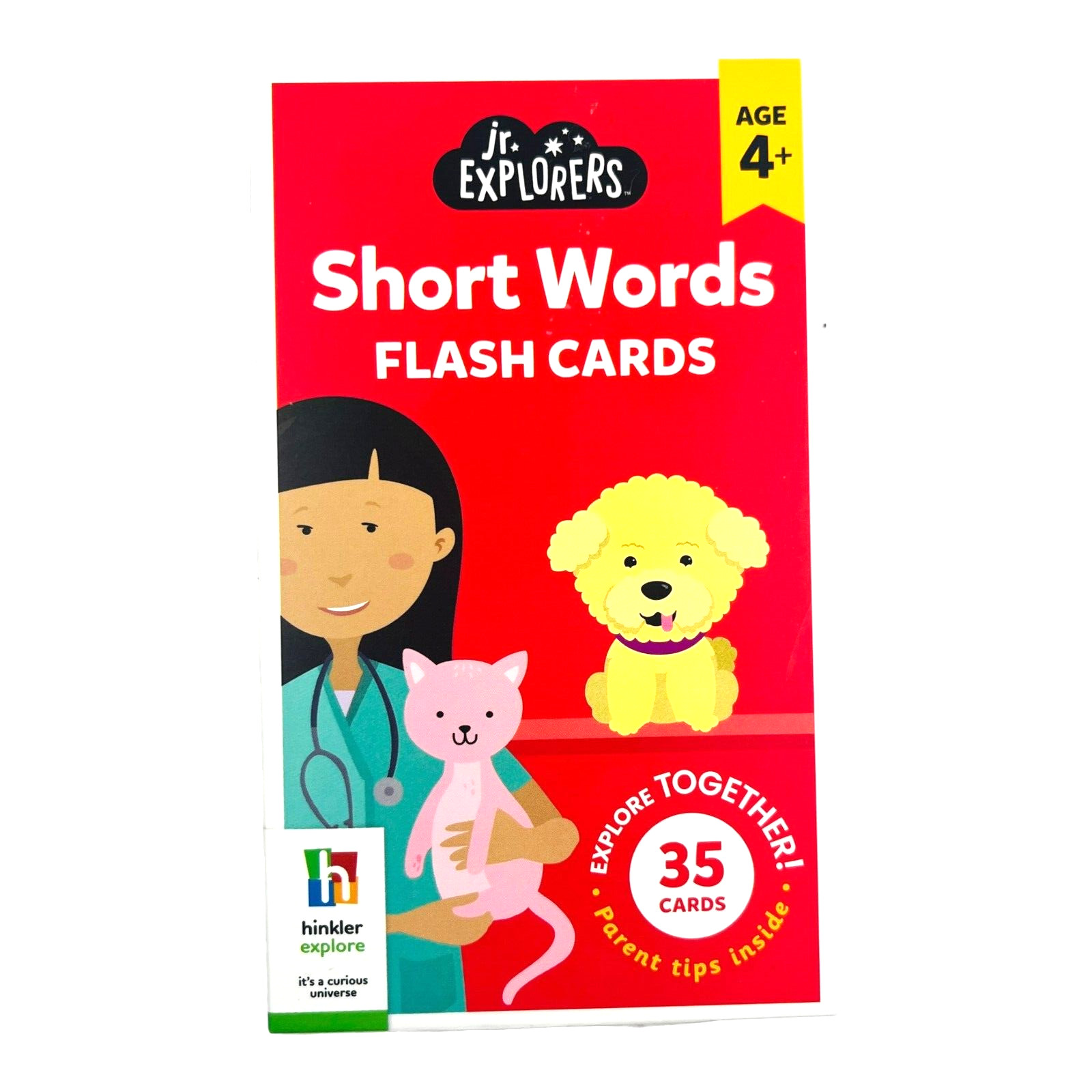 jr. Explorers Flash Cards – Numbers/Pets Memory/Short Words/Food – NEW LOT of 4