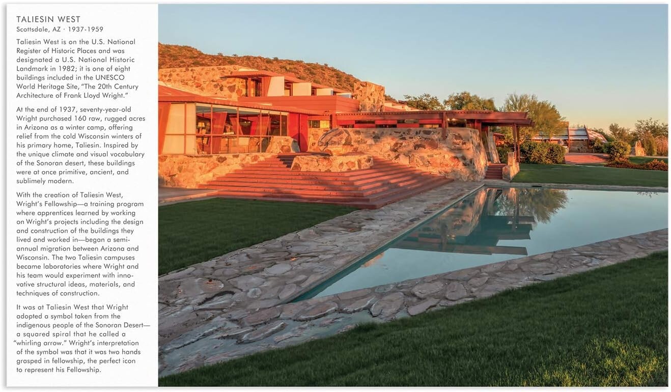 Frank Lloyd Wright Double-Sided Puzzle – Taliesin & Taliesin West – 500 Pieces