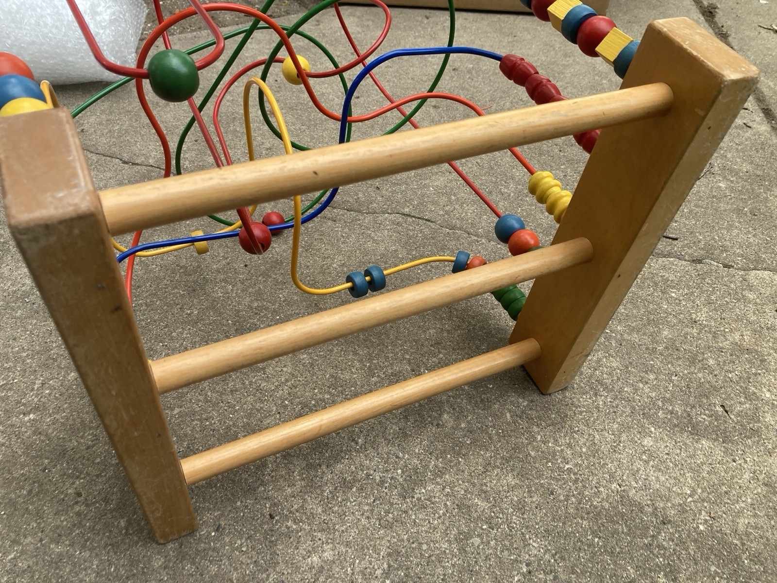 Child’s Rollercoaster Large Educational Bead Maze Wooden Toy