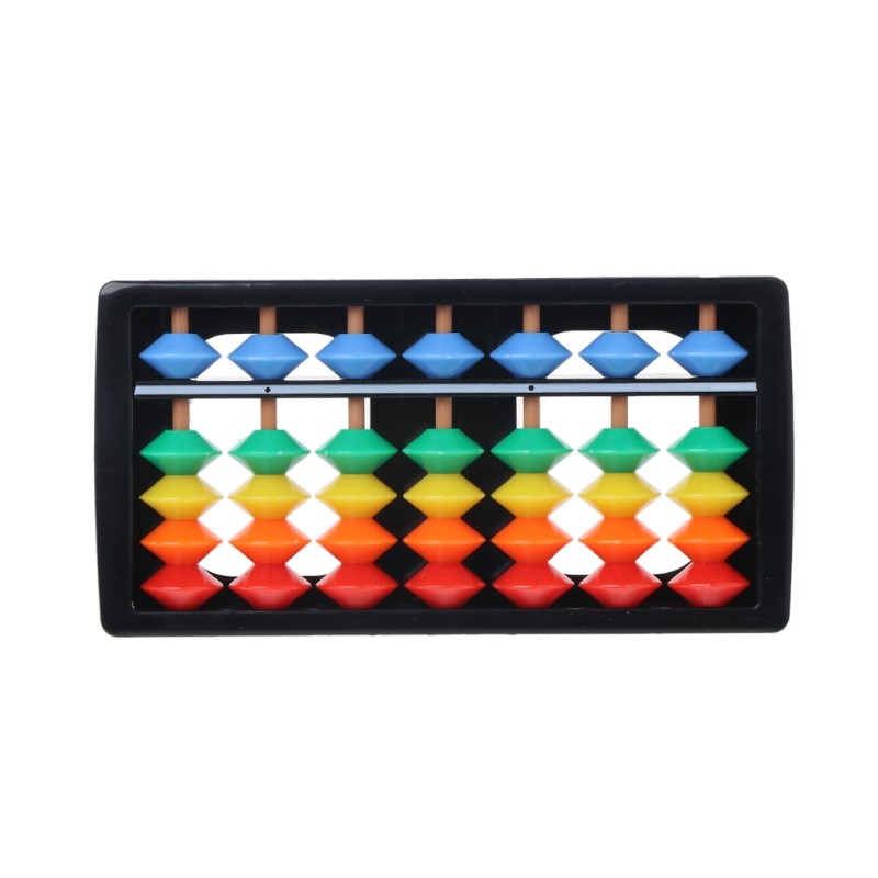 Traditional Chinese 7 Column Abacus Learning Toy for Kid’s Brain Development