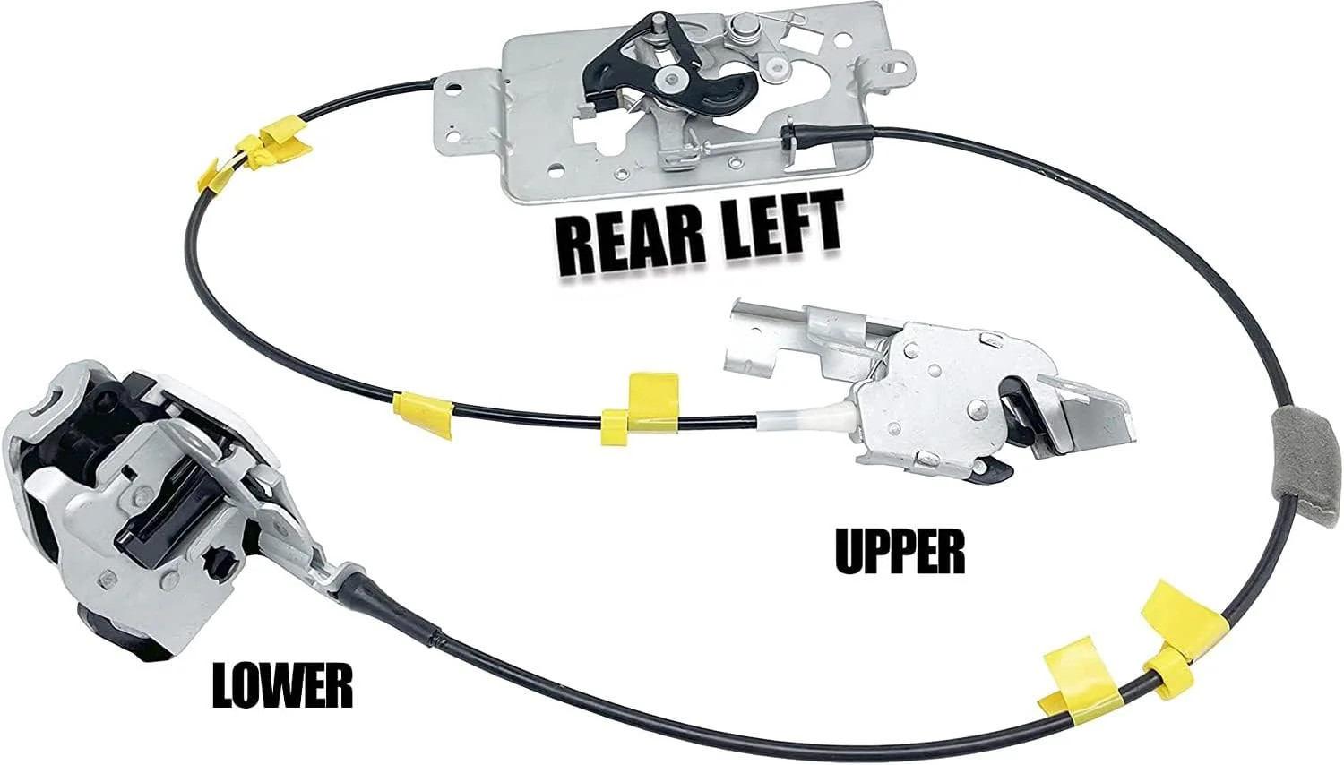 Rear Door Lock Latch with Cable Assembly Left Driver Side for 2004-2008 Ford F-1