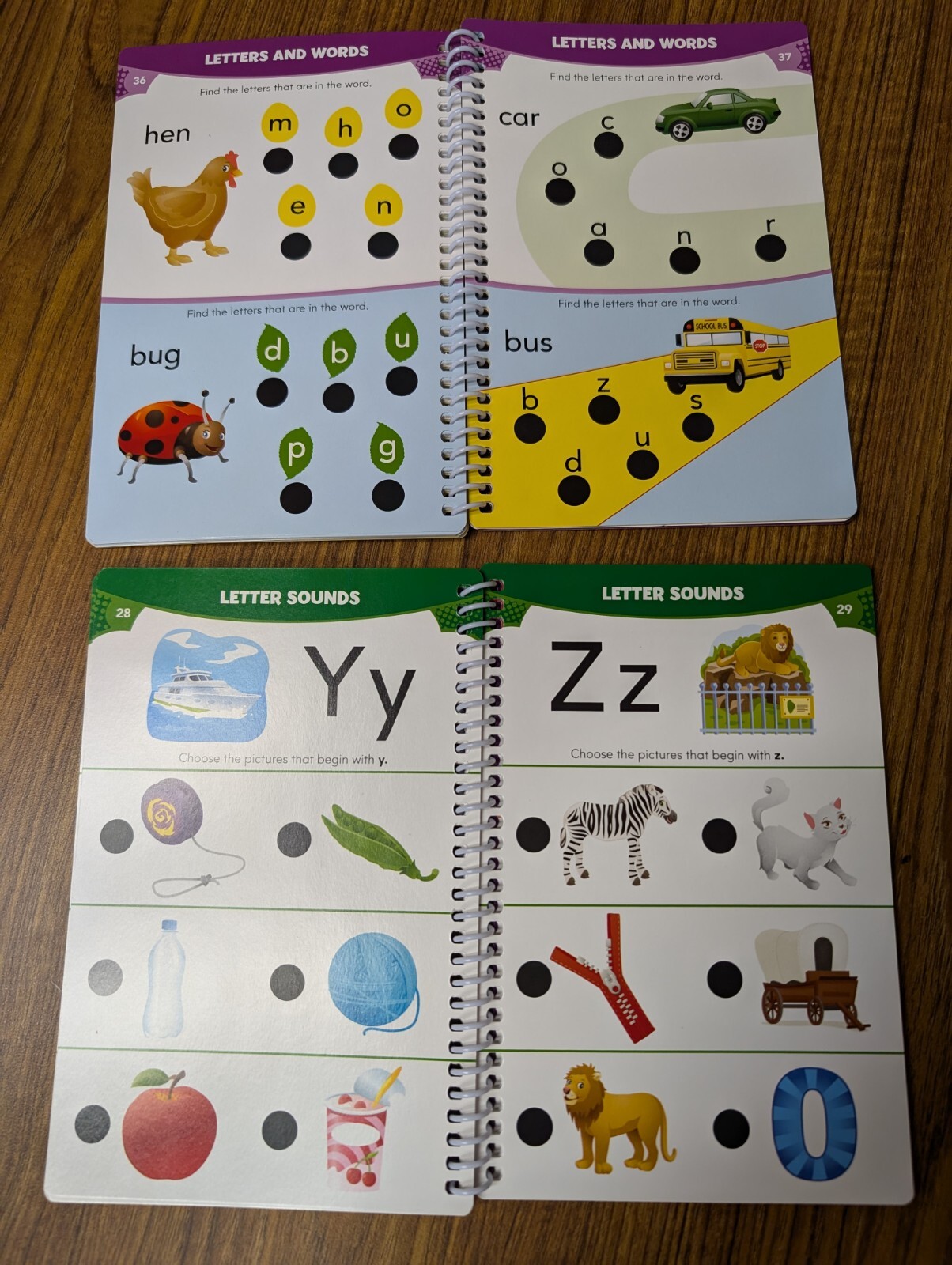 2 Reading Hot Dots Book Ages Pre-K, 50 Pages in Each Book