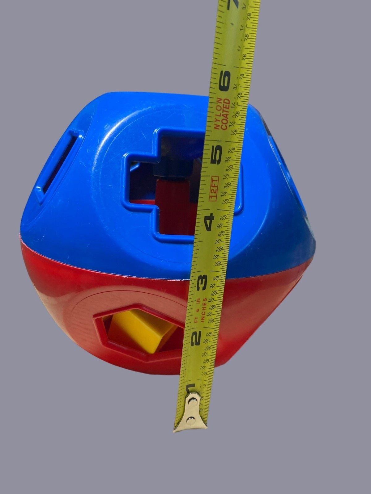 Tupperware Vintage Shape O Ball Shape Sorter Toy Blue Red Yellow