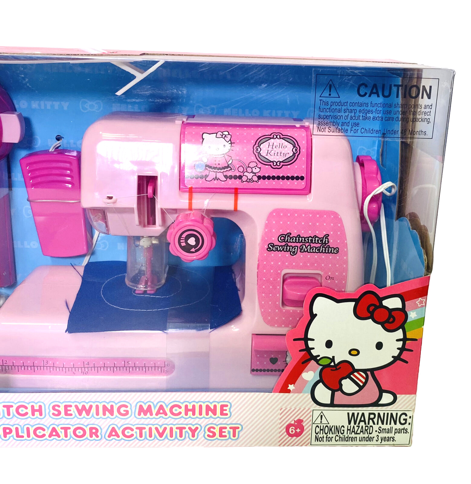 Hello Kitty Chainstitch Sewing Machine & Bead Applicator Activity Set Sanrio NOS