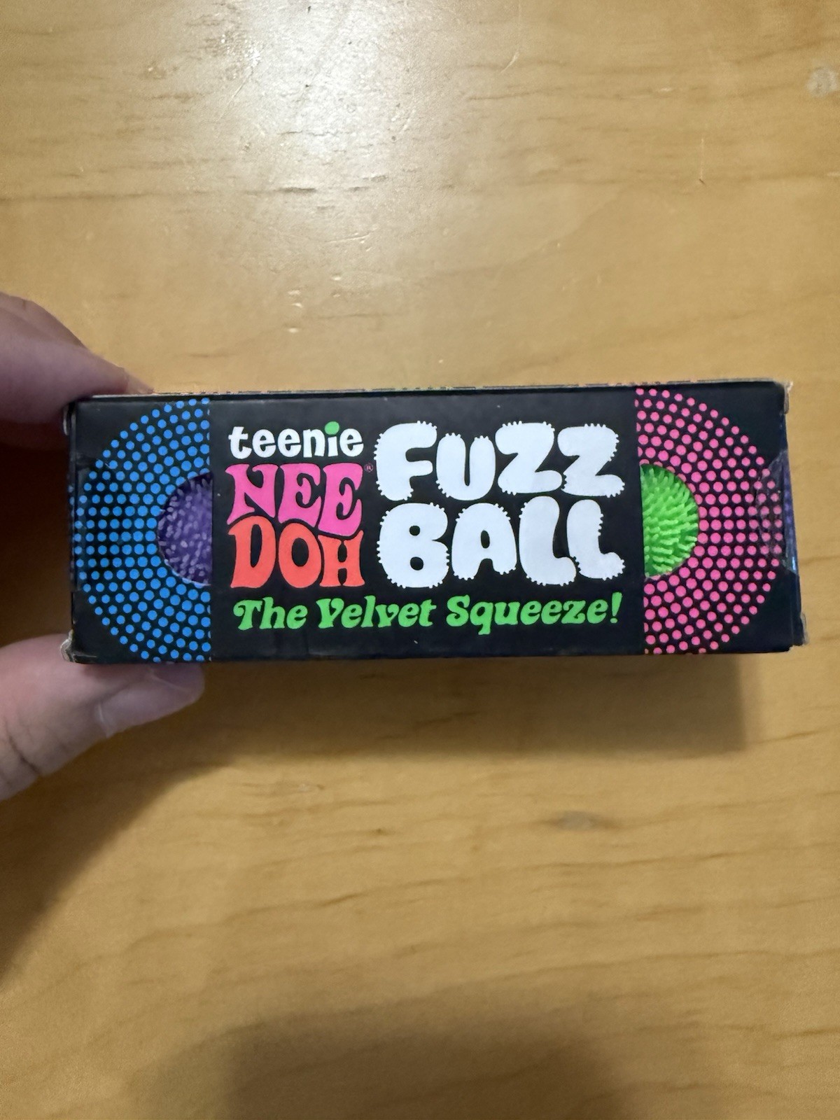 NeeDoh Teenie Fuzz Ball 3 Pack Mini Nee Doh Fuzzball ASSORTED COLORS AUTHENTIC