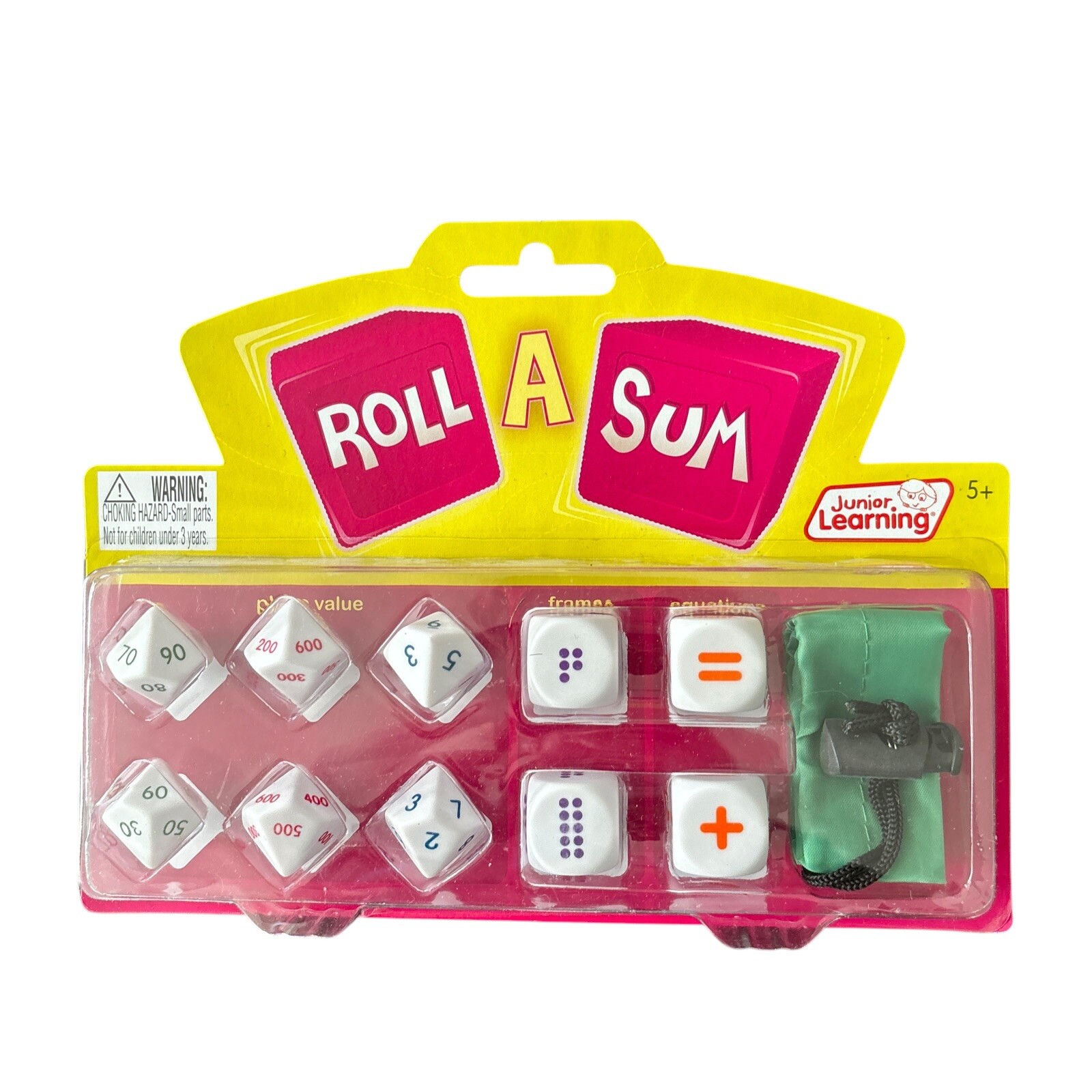 Junior Learning: Roll A Sum Dice Game, Educational Resource, Kids
