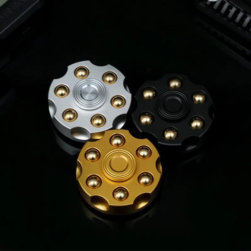 Metal EDC Fidget Spinner Alloy Hand Roller Stress Relief Decompression Toy.