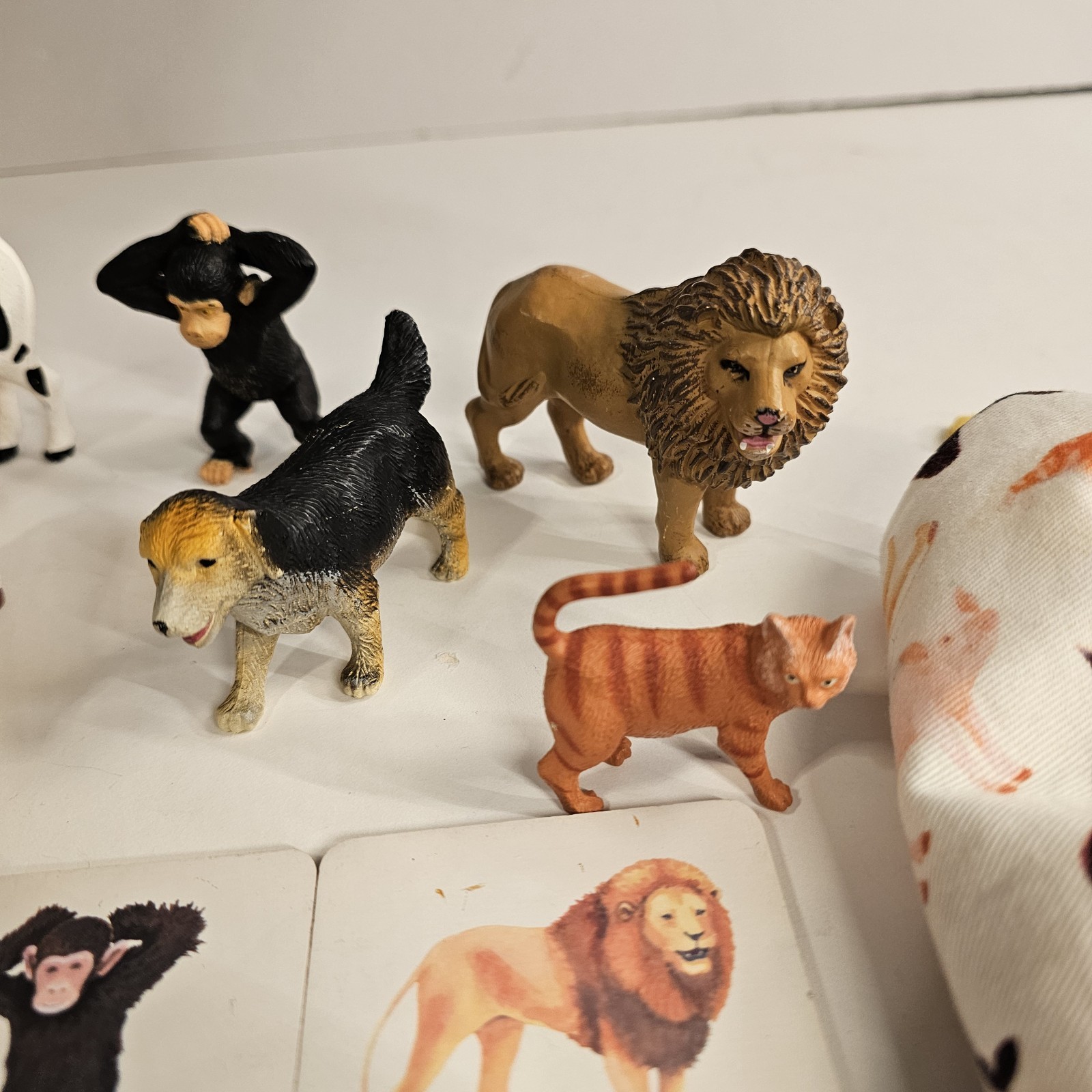 Montessori Animal Matching Game Figures & Flash Cards Sensory Learning Toy