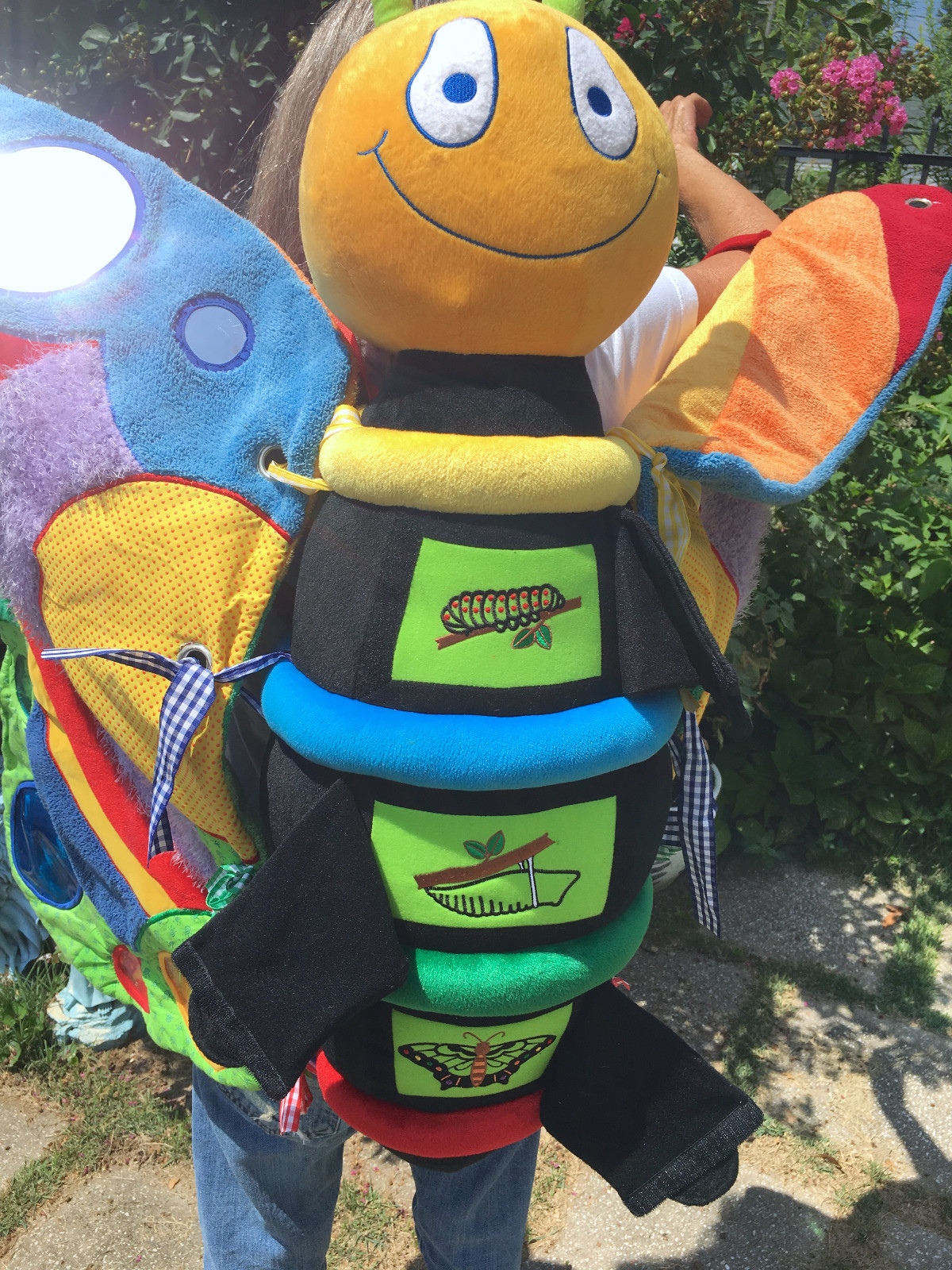 Teaching Butterfly Preschool Sensory Play Adult Costume Backpack Style Wearable
