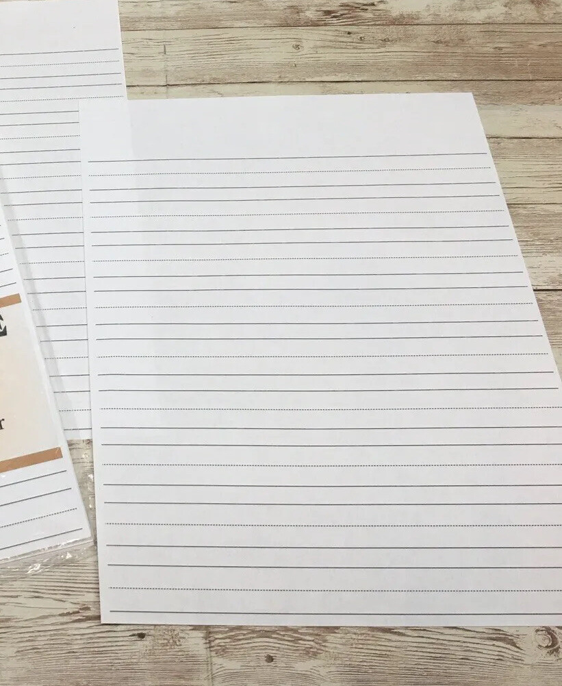 First Grade Notebook Page – Handwriting Practice Paper For Children – 30 Sheets