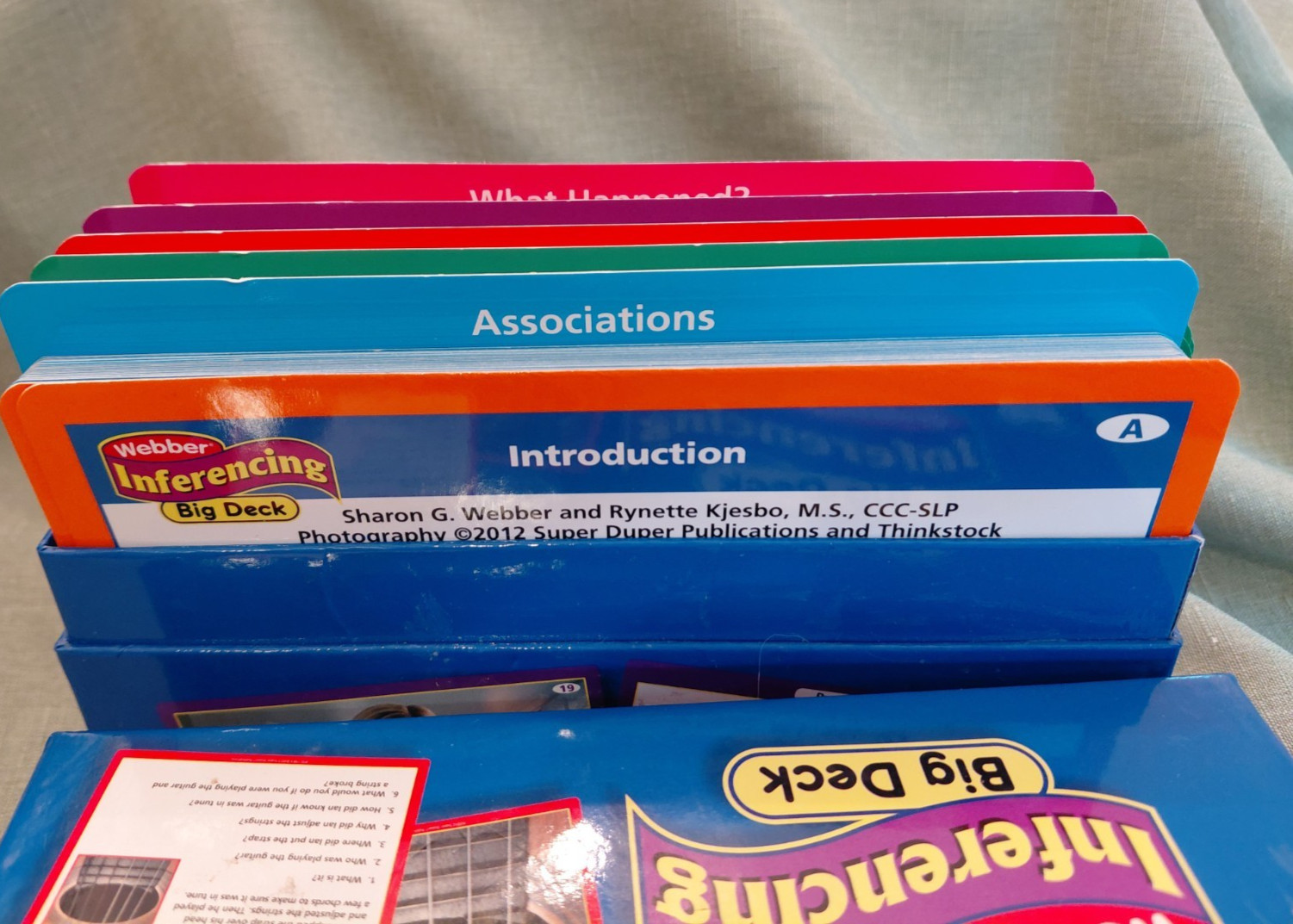 Super Duper Publications Webber Inferencing Big Deck Cards BIG-234 Ages 5+ Kids