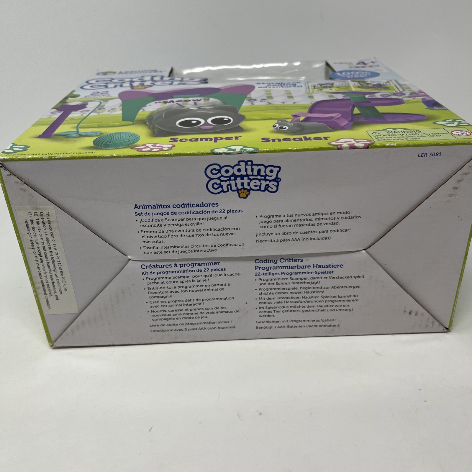 Learning Resources Coding Critters~Scamper & Sneaker New Sealed Box