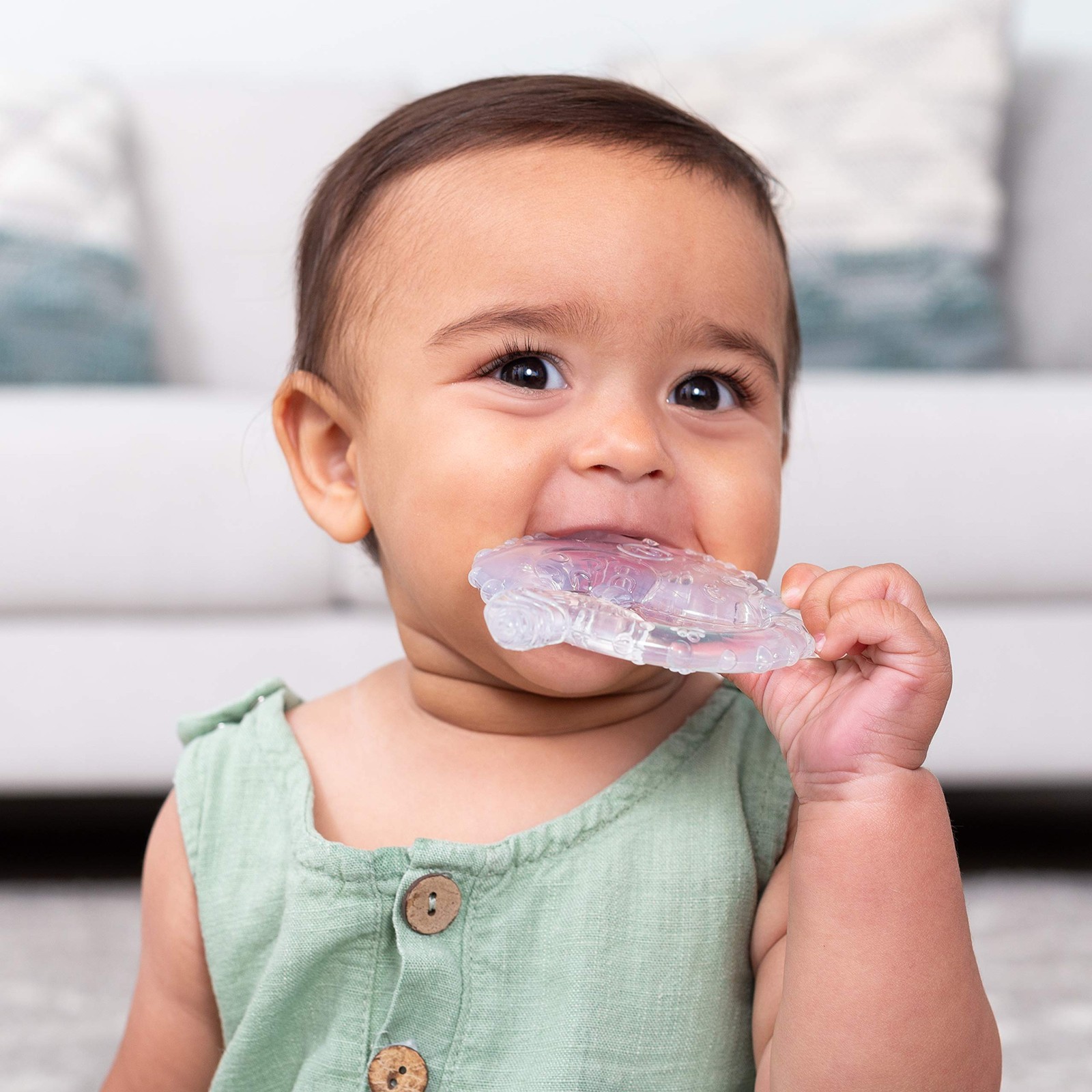 Infantino Crystal Clear 3 Stage Teether Set – Soft-Textured teether for Sensory