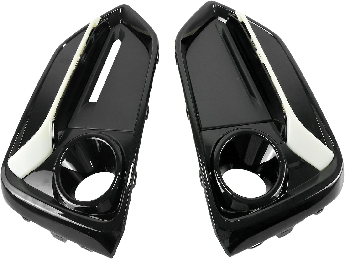 COOL STAR 1 Pair Front Fog Light Covers Compatible with Honda Civic Hatchback