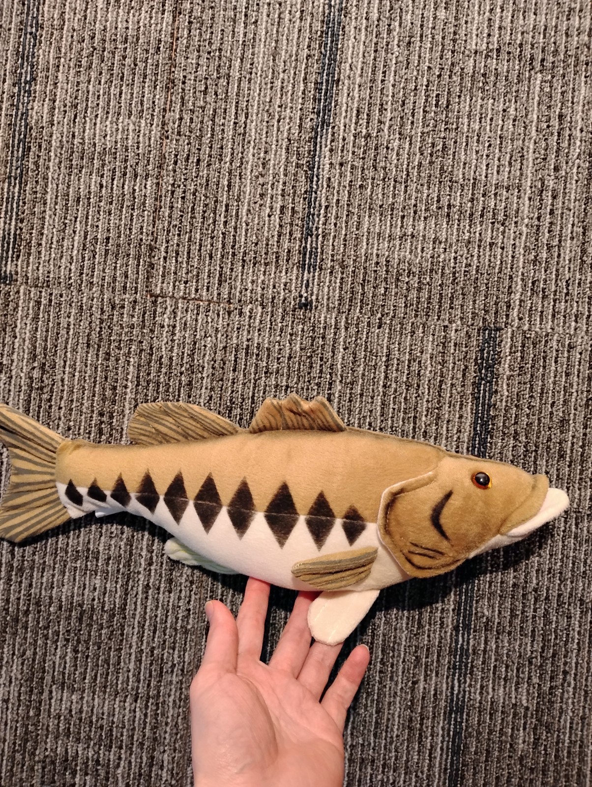 Vintage Largemouth Bass Plush Toy Cabin Critters 2002 17″ Inches Fish